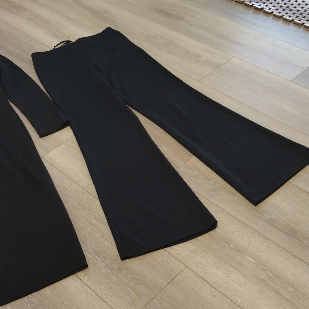 LIMITED TIME OFFER! Indication Black Faux Fur Coatwith Matching Pant - Picture 15 of 17